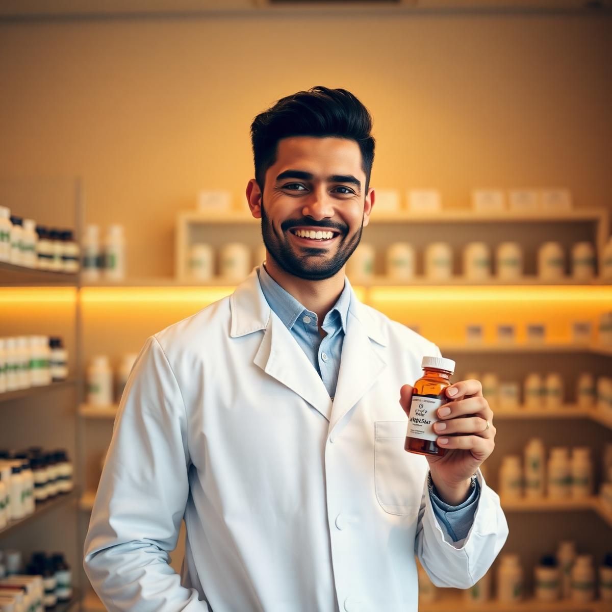 Farmacêutica da Exclusiva Pharma com fórmula manipulada